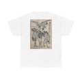 Peaceful Cranes Japanese Edo Period Print Tee — Edo Period Illustration T-Shirt