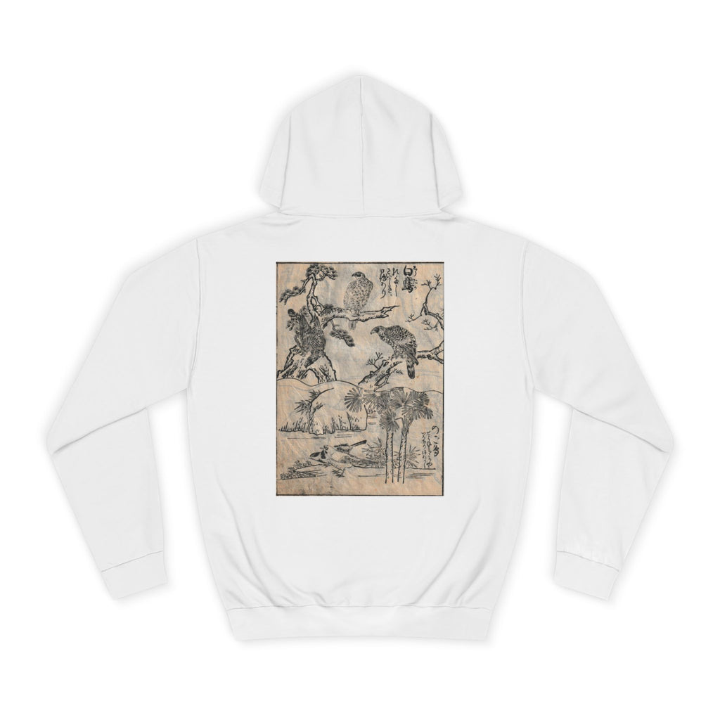 Falcons Japanese Edo Art Hoodie — Japanese Edo Period Illustration Pullover