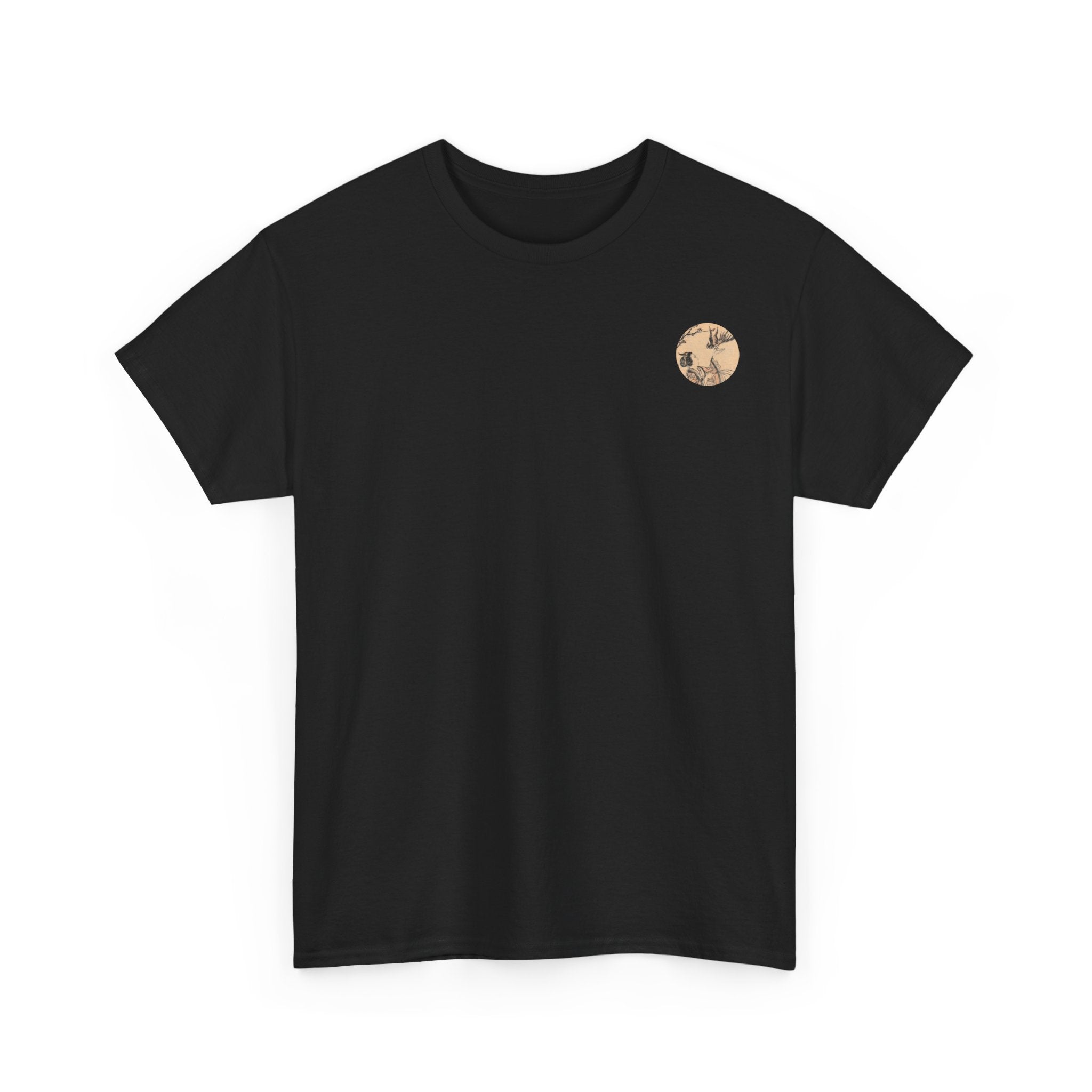 Lady and Bird Meiji Era Japanese Art Tee — Meiji Period T-Shirt