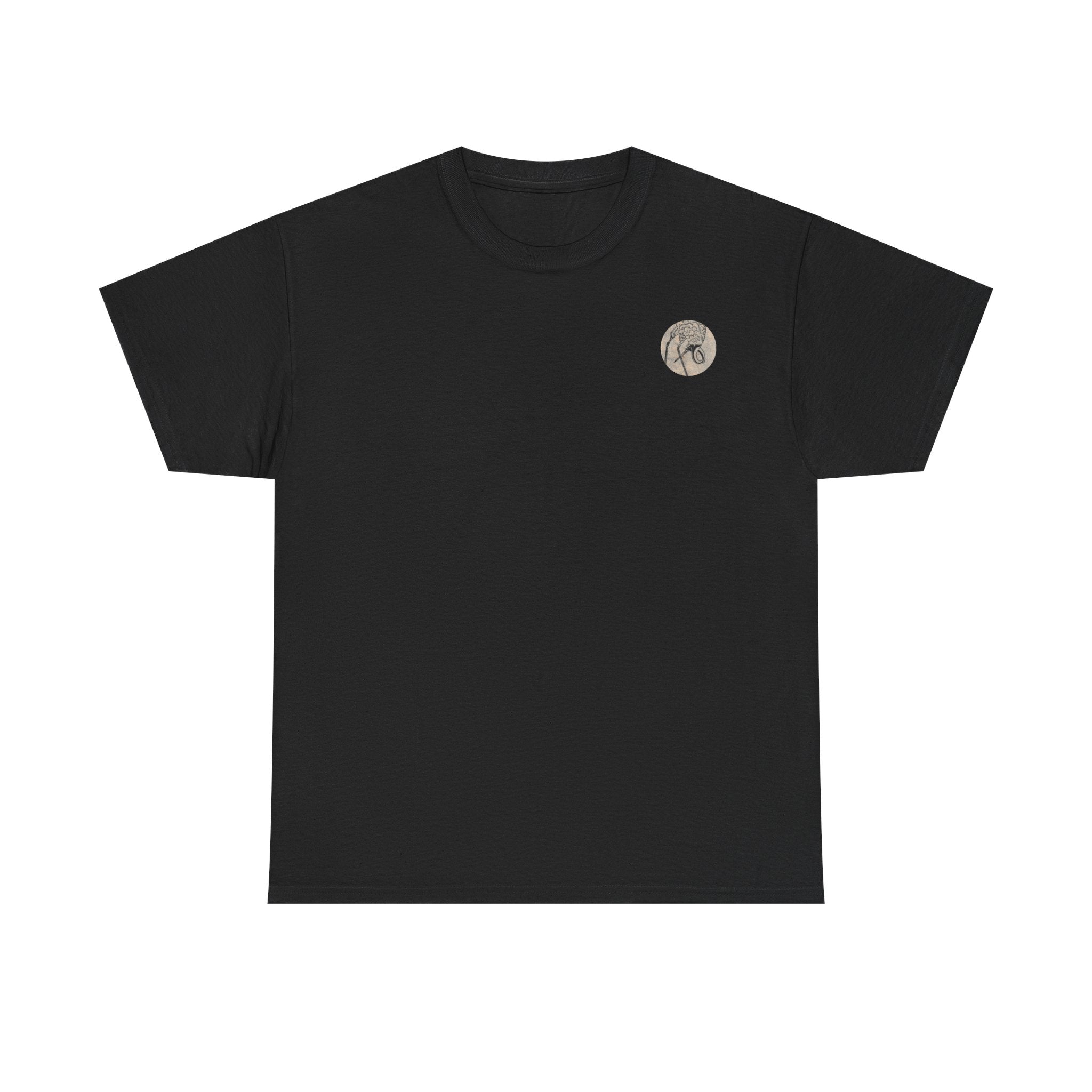 Peaceful Cranes Japanese Edo Period Print Tee — Edo Period Illustration T-Shirt