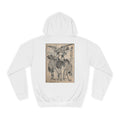 Peaceful Cranes Edo period Print Japanese Art Hoodie — Japanese Edo Period Illustration Pullover
