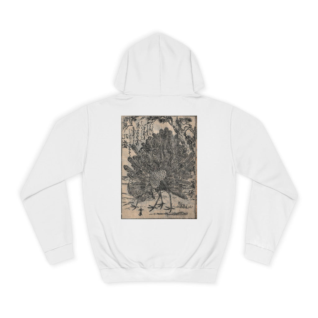 Peacock Japanese Edo Period Hoodie — Japanese Edo Period Illustration Pullover