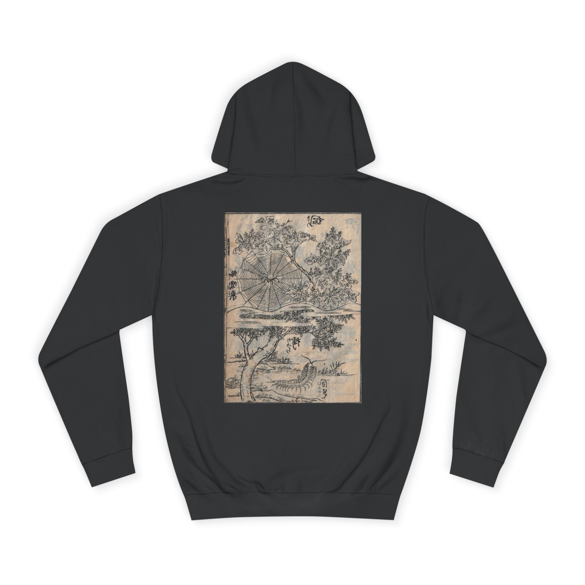 Spider Edo Period Japanese Print Art Hoodie — Japanese Edo Period Illustration Pullover