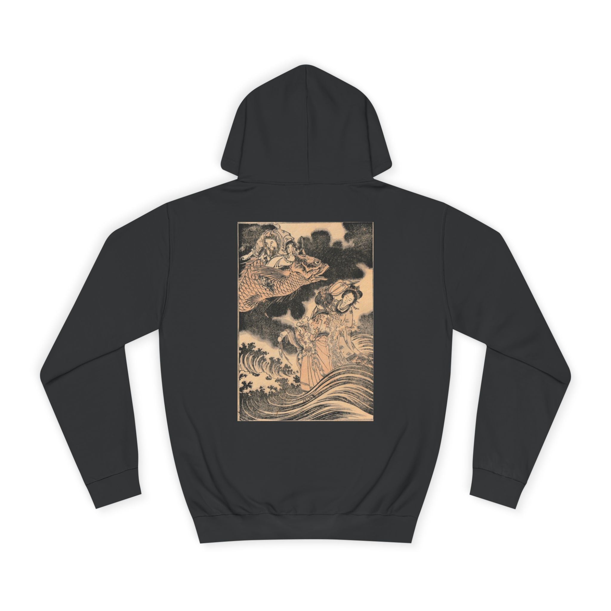 Ladies and Koi Surfer Meiji Era Japanese Art Hoodie — Japanese Meiji Period Illustration Pullover