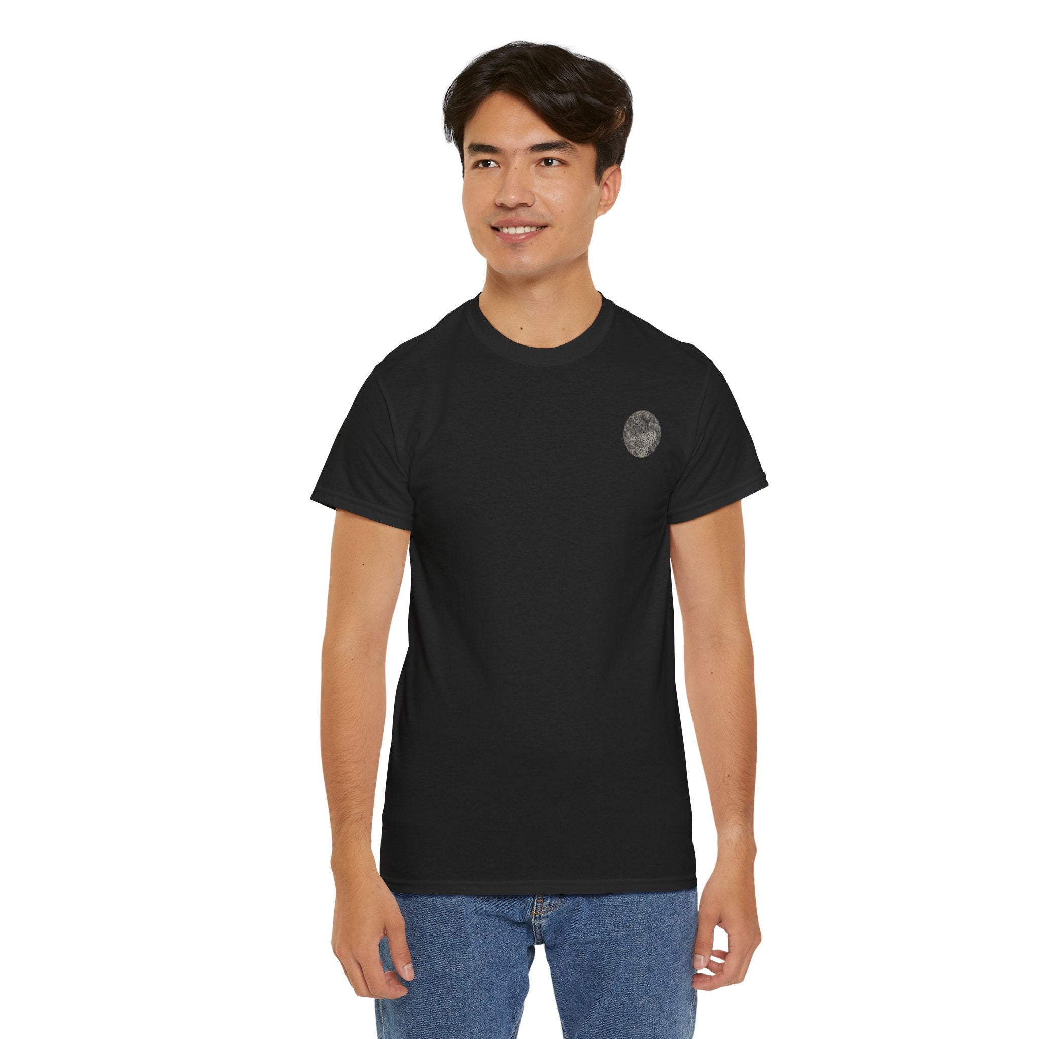 Peacocks Edo period Print Tee — Edo Illustration T-Shirt