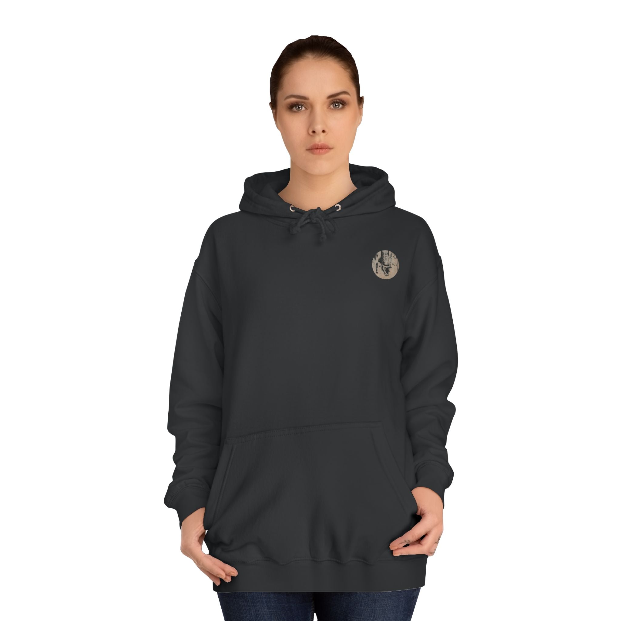 Oxen Edo Period Japanese Print Art Hoodie — Japanese Edo Period Illustration Pullover