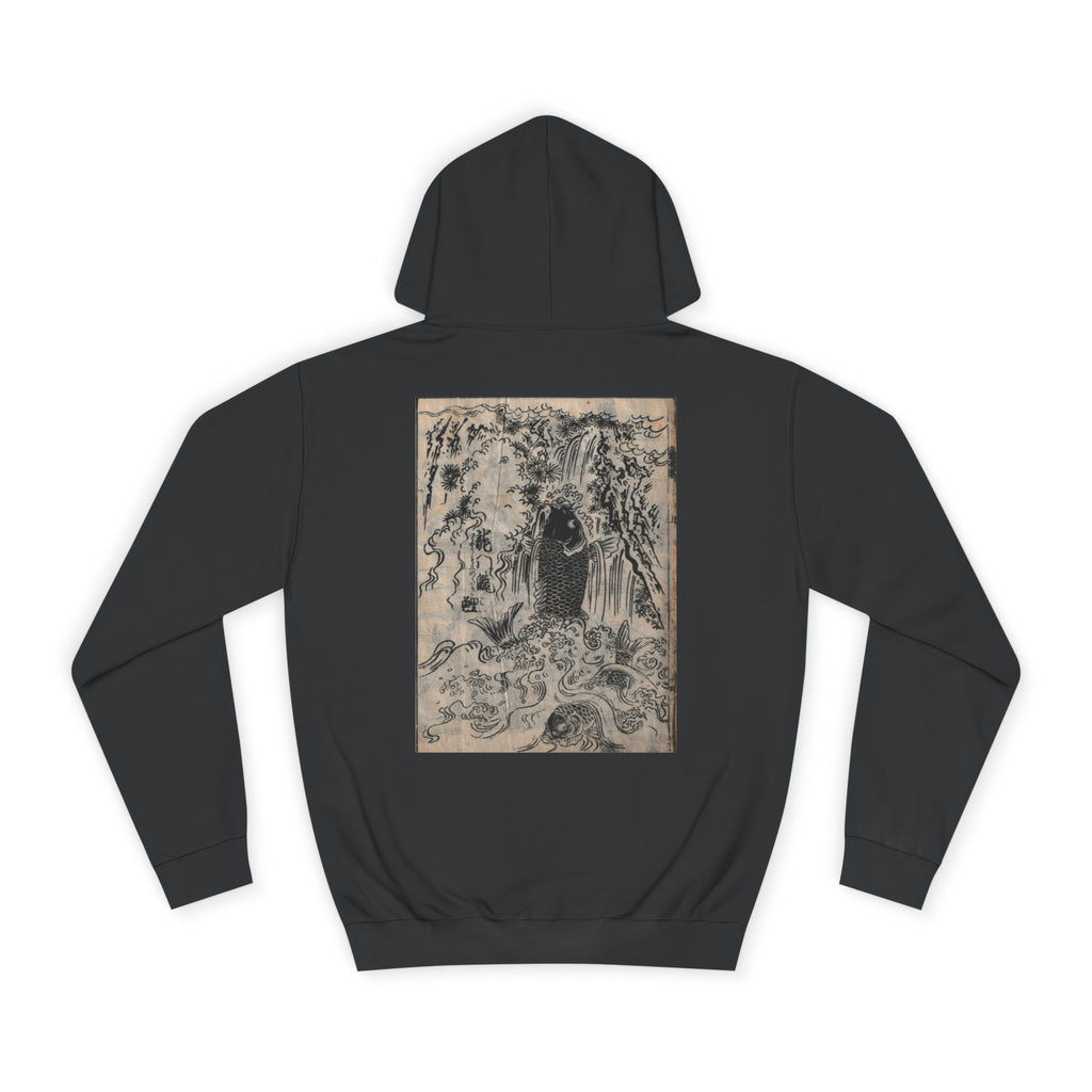 Koi Fish Edo Period Japanese Print Art Hoodie — Japanese Edo Period Illustration Pullover
