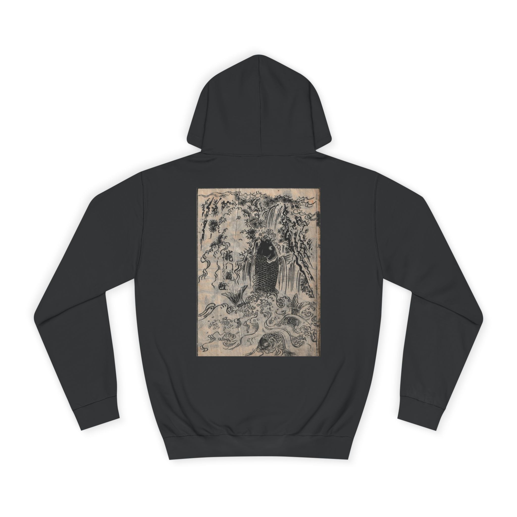 Koi Fish Edo Period Japanese Print Art Hoodie — Japanese Edo Period Illustration Pullover