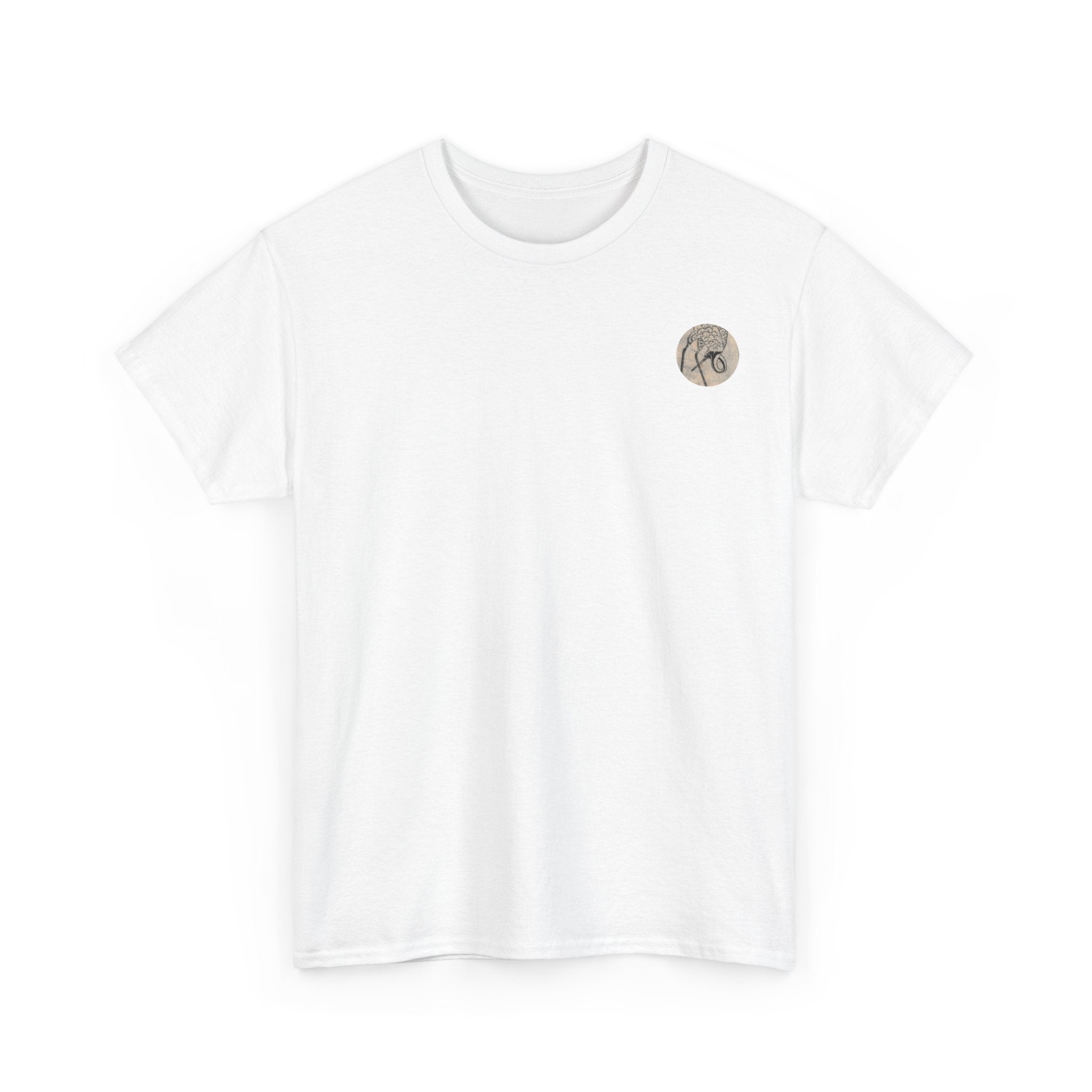 Peaceful Cranes Japanese Edo Period Print Tee — Edo Period Illustration T-Shirt
