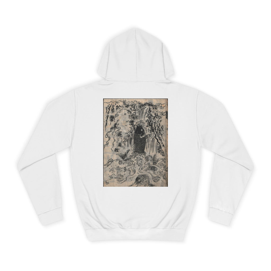 Koi Fish Edo Period Japanese Print Art Hoodie — Japanese Edo Period Illustration Pullover