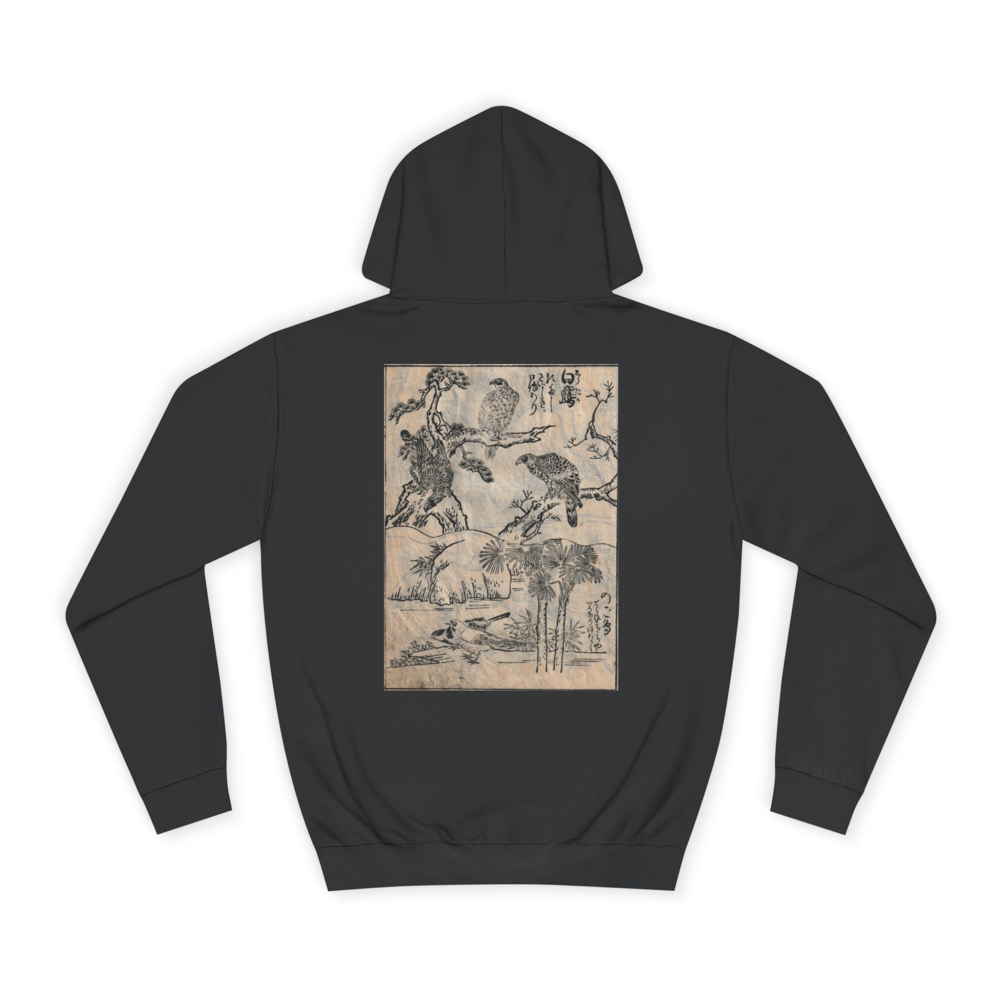 Falcons Japanese Edo Art Hoodie — Japanese Edo Period Illustration Pullover